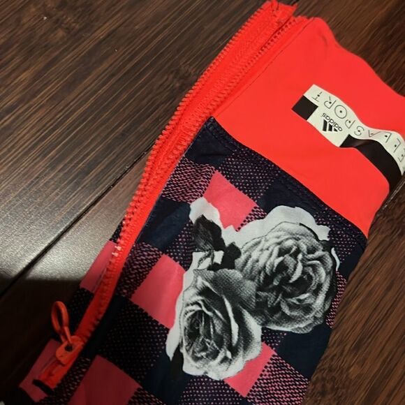 ADIDAS Stella Sport Leggings - Size Small - Red Checker Rose Spandex Leggings - Picture 6 of 6